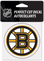 Boston Bruins 4x4 inch Auto Decal - Black
