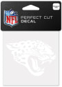 Jacksonville Jaguars White 4x4 Inch Auto Decal - White