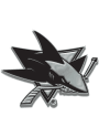 San Jose Sharks Chrome Car Emblem - Silver