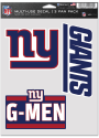New York Giants Triple Pack Auto Decal - Blue