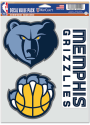 Memphis Grizzlies Triple Pack Auto Decal - Blue