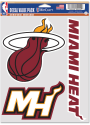 Miami Heat Triple Pack Auto Decal - Red