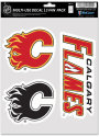Calgary Flames Triple Pack Auto Decal - Red