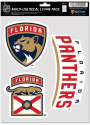 Florida Panthers Triple Pack Auto Decal - Red