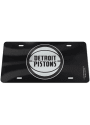 Detroit Pistons Silver on Black Car Accessory License Plate