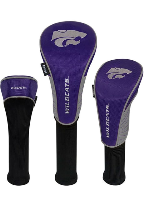 Purple K-State Wildcats 3 Pack Golf Headcover