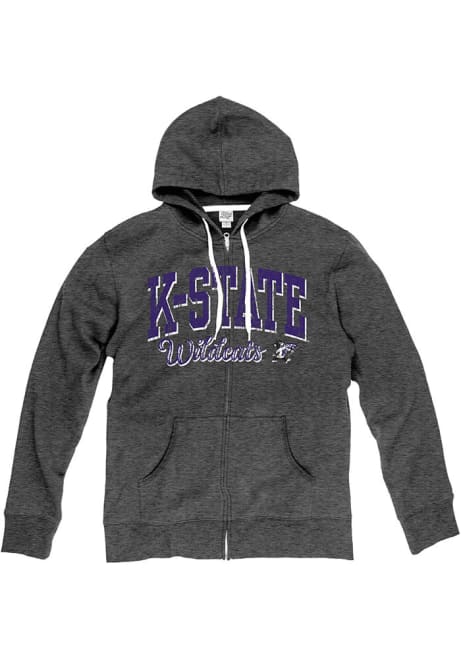 Womens Black K-State Wildcats Laguna Long Sleeve Full Zip Jacket