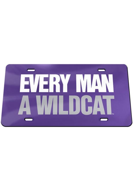 K-State Wildcats Purple  Every Man A Wildcat License Plate
