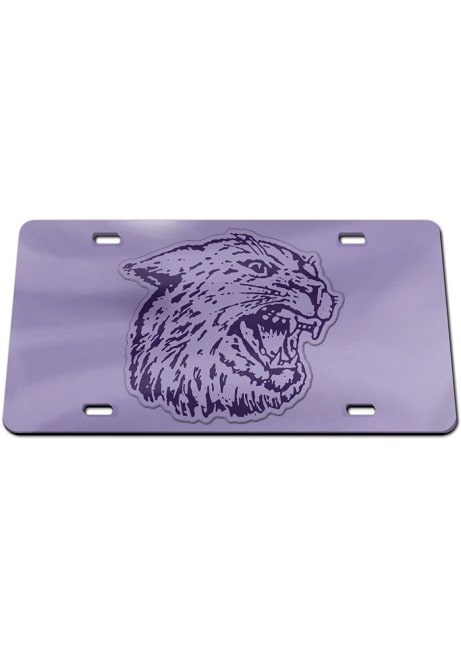 K-State Wildcats Purple  Lavender Inlaid License Plate