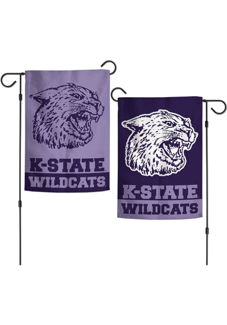 Purple K-State Wildcats Lavender 2 Sided Garden Flag