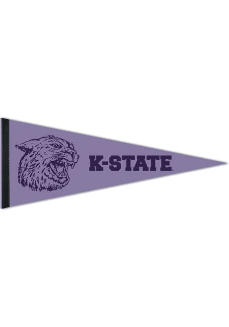 Purple K-State Wildcats Lavender Premium Pennant