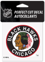 Chicago Blackhawks Reverse Retro Logo Auto Decal - Black