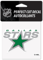 Dallas Stars Reverse Retro Logo Auto Decal - Green