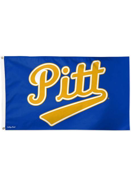 Gold Pitt Panthers 3x5 Foot Silk Screen Grommet Flag