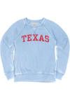 Main image for Texas Womens Light Blue Arch Wordmark Crew Sweatshirt