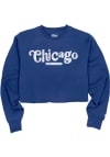 Main image for Chicago Womens Blue Cooper Hippie Font Crew Sweatshirt