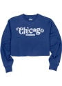 Chicago Womens Cooper Hippie Font Crew Sweatshirt - Blue