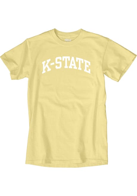 K-State Wildcats Classic Arch Short Sleeve T Shirt - Yellow