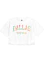 Dallas Ft Worth Womens Rally Arch Tie-Dye Infill T-Shirt - White