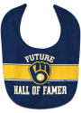 Milwaukee Brewers Baby Future Hall of Famer Bib - Navy Blue