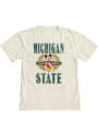 Michigan State Spartans Womens Olive Mickey T-Shirt - Ivory