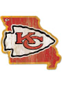 Kansas City Chiefs state shape Sign