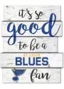 St Louis Blues birch Sign