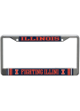Illinois Fighting Illini Printed Metallic License Frame