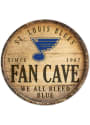 St Louis Blues round fan cave Sign