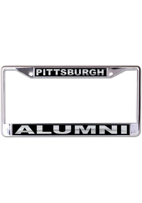 Pitt Panthers Silver  Black and Silver Alumni License Frame