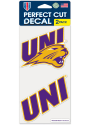 Northern Iowa Panthers 4x4 2 Pack Auto Decal - Purple