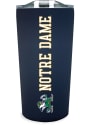 Notre Dame Fighting Irish Team Logo 18oz Soft Touch Stainless Steel Tumbler - Navy Blue