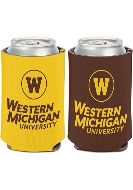 Yellow Western Michigan Broncos 2-Sided Logo Coolie