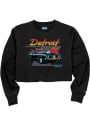 Detroit Womens Muscle Car Crew Sweatshirt - Black