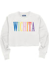 Main image for Wichita Womens White Multi Color Crew Sweatshirt