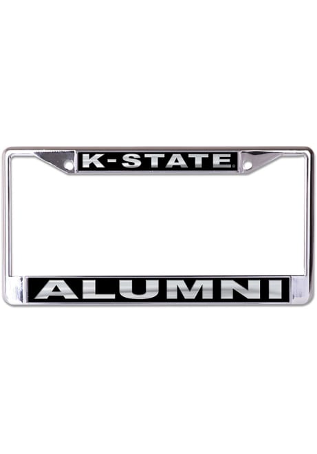 K-State Wildcats Black  Black and Silver Alumni License Frame