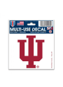 Indiana Hoosiers 3x4 Multi-Use Auto Decal - Red