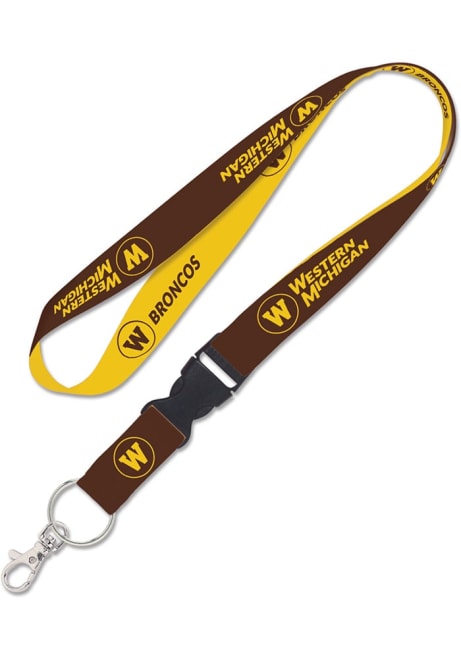 Brown  Western Michigan Broncos Detachable Lanyard