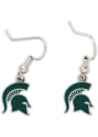Michigan State Spartans Womens Team Logo Earrings - Green