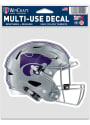 K-State Wildcats 3.75x5 Helmet Auto Decal - Purple