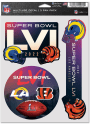 Los Angeles Rams Super Bowl LVI Dueling 3 Pack Auto Decal - Blue