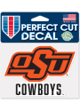 Oklahoma State Cowboys 4.5X5.75 Perfect Cut Auto Decal - Orange