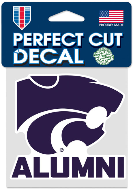 K-State Wildcats Purple  Alumni 4x4 Decal
