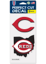 Cincinnati Reds State Shape 2pk Auto Decal - Red