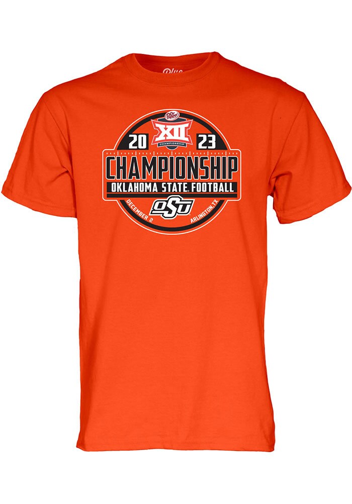 Oklahoma State Cowboys ORANGE 2023 Big 12 Championship Bound Short Sleeve T Shirt