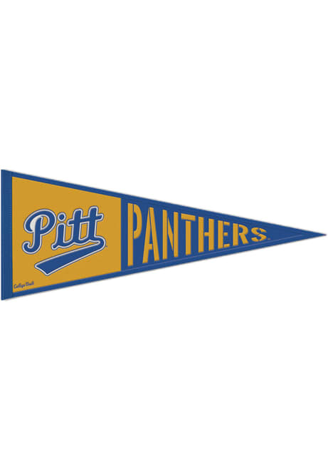 Blue Pitt Panthers 13x32 Retro Logo Pennant