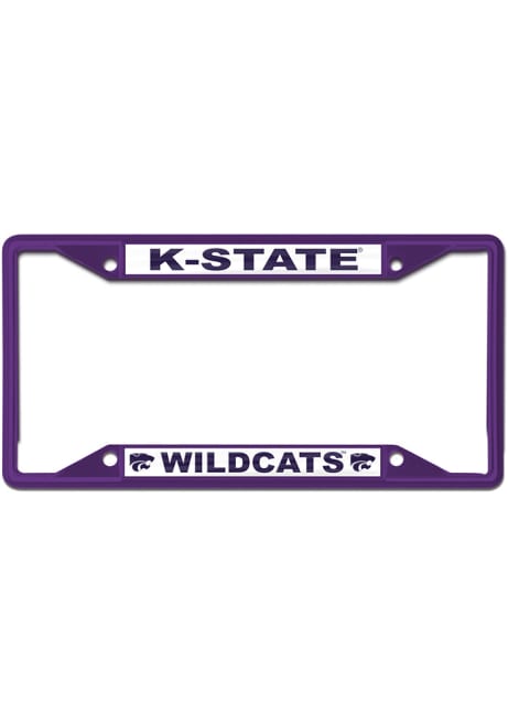 K-State Wildcats Purple  Color Metal License Frame