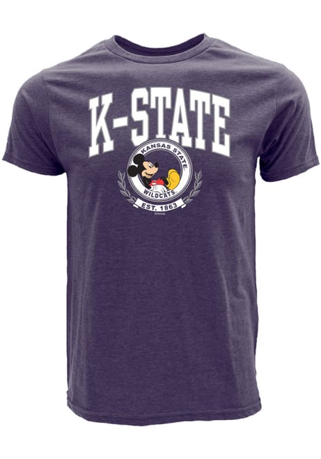 Purple K-State Wildcats DIS Impact Zone Mickey Short Sleeve Fashion T Shirt