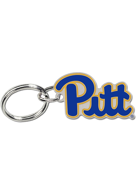 Blue Pitt Panthers Logo Keychain