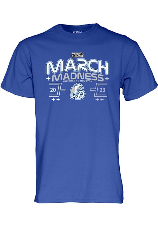 Drake Bulldogs ROYAL 2023 March Madness Short Sleeve T Shirt